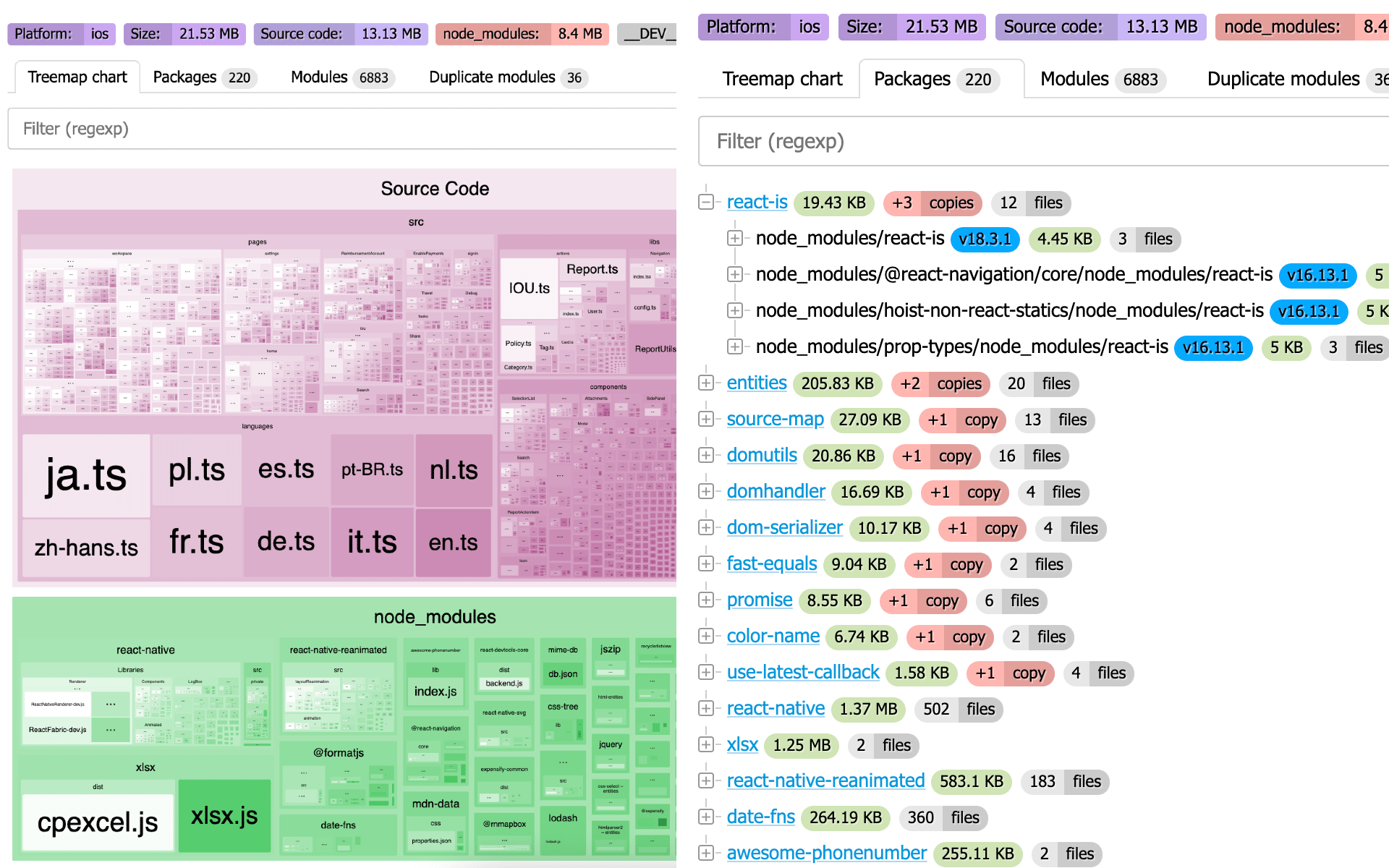 react native bundle discovery